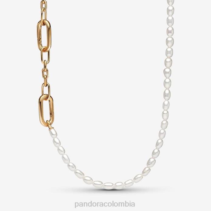 Pandora Me collar delgado de perlas cultivadas de agua dulce tratadas Chapado en oro J2LX741 accesorios Pandora Me collar delgado de perlas cultivadas de agua dulce tratadas Chapado en oro J2LX741 accesorios