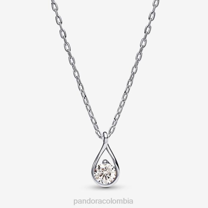 Pandora Colgante y collar de diamantes de 0,50 ct total creados en laboratorio Brilliance Plata esterlina J2LX740 accesorios Pandora Colgante y collar de diamantes de 0,50 ct total creados en laboratorio Brilliance Plata esterlina J2LX740 accesorios