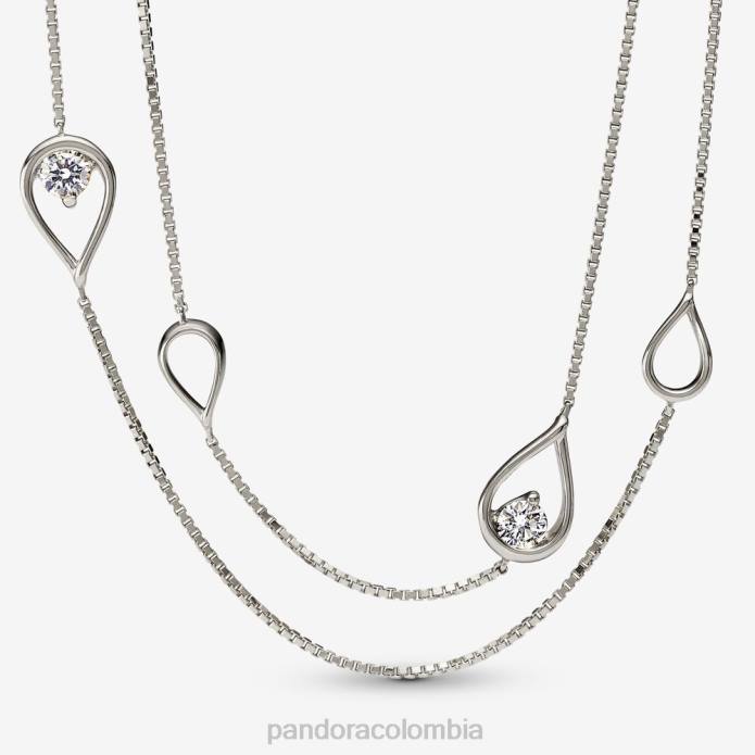 Pandora Collar con colgante largo de diamantes de 0,50 ct tw creado Oro blanco J2LX743 accesorios Pandora Collar con colgante largo de diamantes de 0,50 ct tw creado Oro blanco J2LX743 accesorios