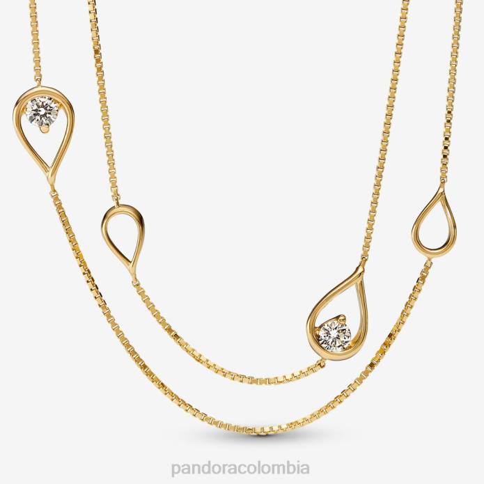 Pandora Collar con colgante largo de diamantes de 0,50 ct tw creado oro J2LX744 accesorios Pandora Collar con colgante largo de diamantes de 0,50 ct tw creado oro J2LX744 accesorios