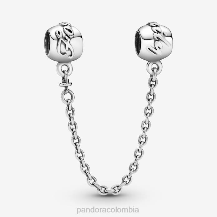 Pandora Charm de cadena de seguridad Family Forever Plata esterlina J2LX323 accesorios Pandora Charm de cadena de seguridad Family Forever Plata esterlina J2LX323 accesorios