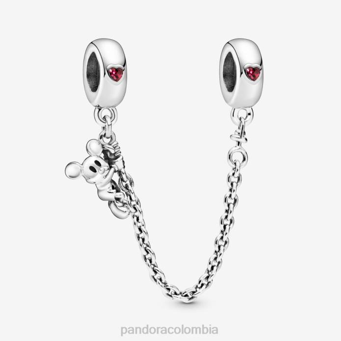 Pandora disney, escalando cadena de seguridad mickey plata esterlina/rojo J2LX325 accesorios Pandora disney, escalando cadena de seguridad mickey plata esterlina/rojo J2LX325 accesorios